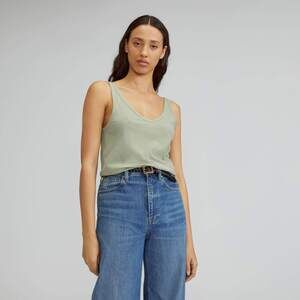 Everlane The Air Cami Green Base - Size XS